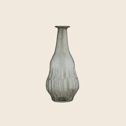 Recycled Glass Vase | Smoke Grey