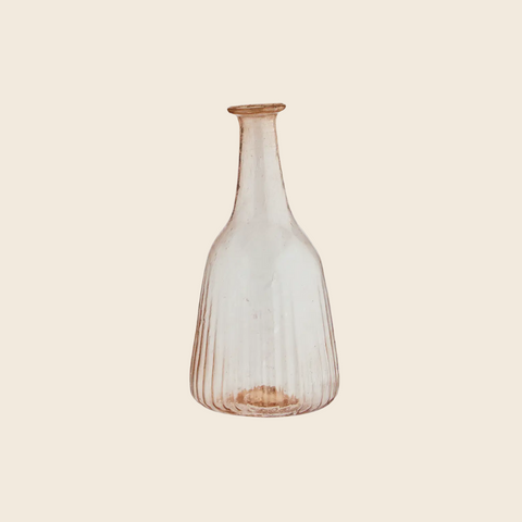 Recycled Glass Vase | Peach Pink