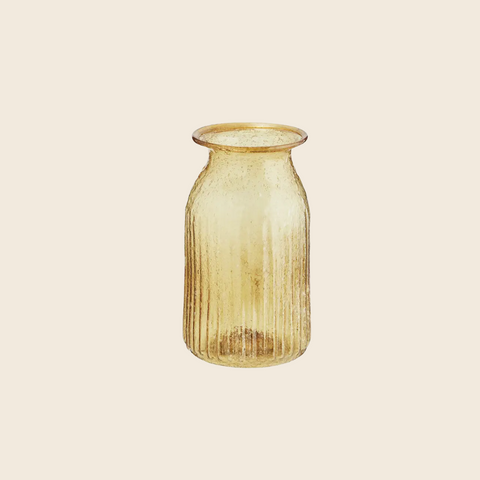 Recycled Glass Vase | Yellow