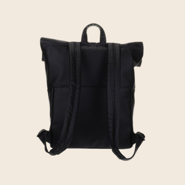 Herb Recycled Vegan Leather Backpack | Black