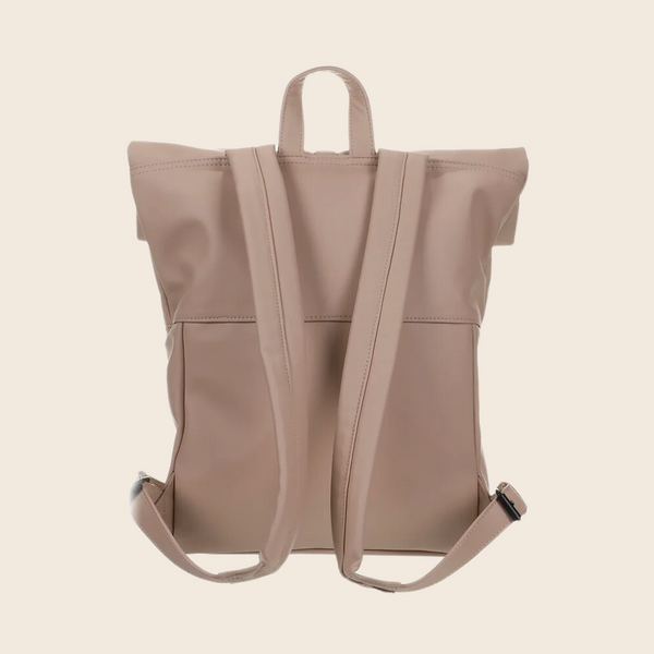 Herb Recycled Vegan Leather Backpack | Sand