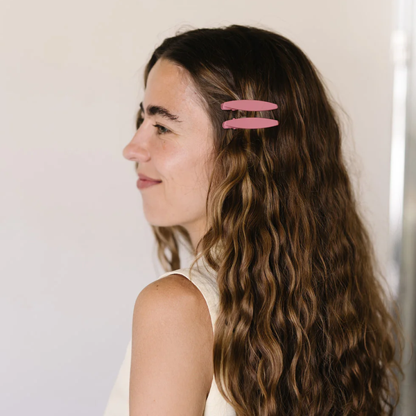 Celine Hair Clip Duo | Dusty Pink