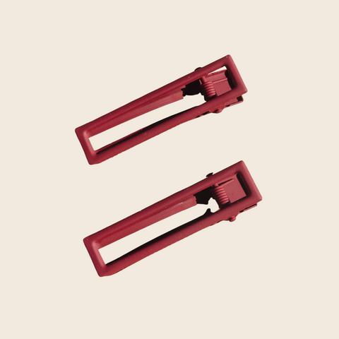 Lu Lu Hair Clip Duo | Cherry Red