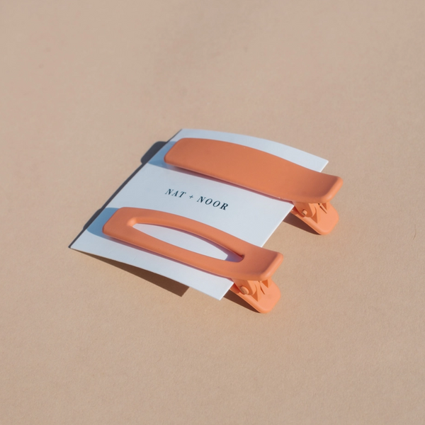 Lani Hair Clip Duo | Peach