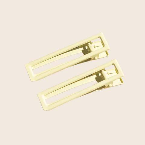 Lu Lu Hair Clip Duo | Butter Yellow