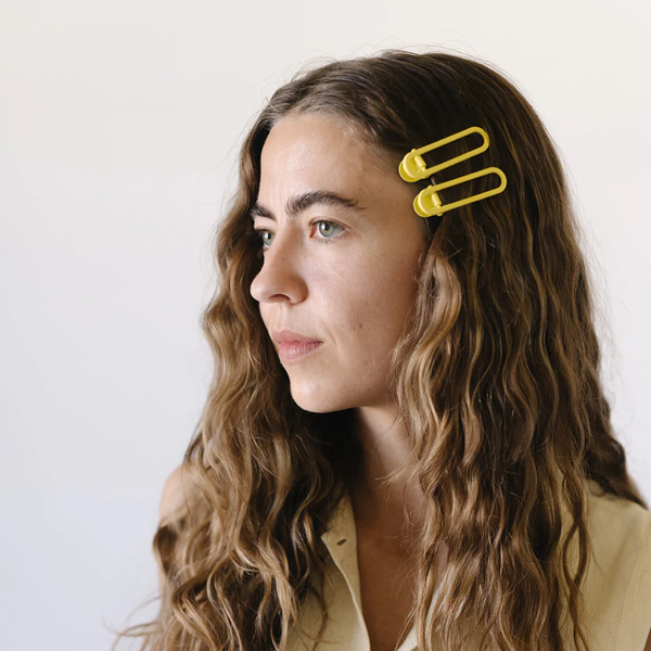 Hair Clip Duo | Butter Yellow