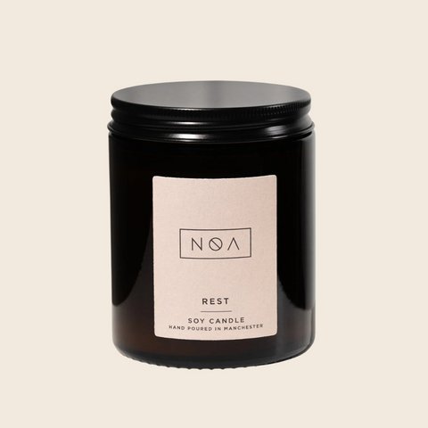 Rest Soy Candle | Lavender, Eucalyptus, Bergamot and Patchouli