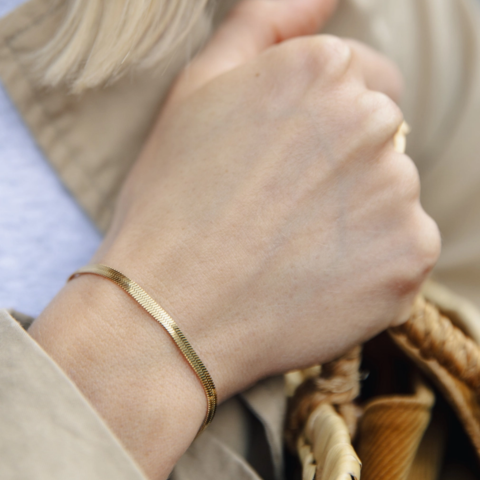 Gold Snake Chain Bracelet