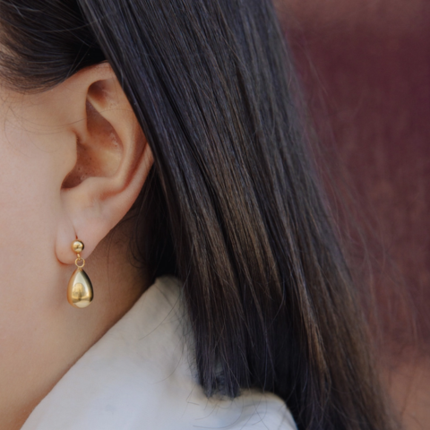 Gold Teardrop Earrings