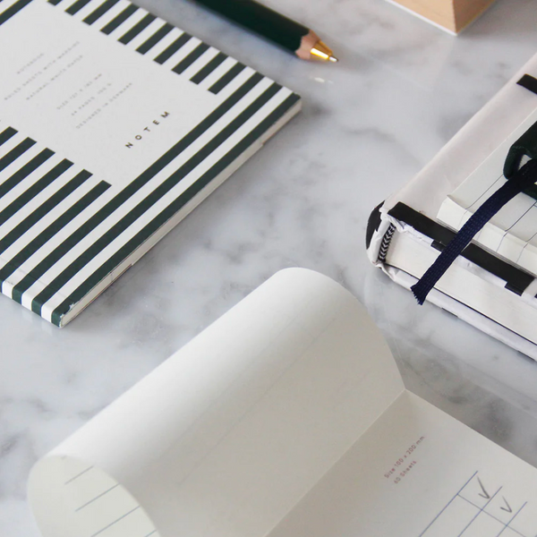 Lined Vita Notebook | Green Stripe