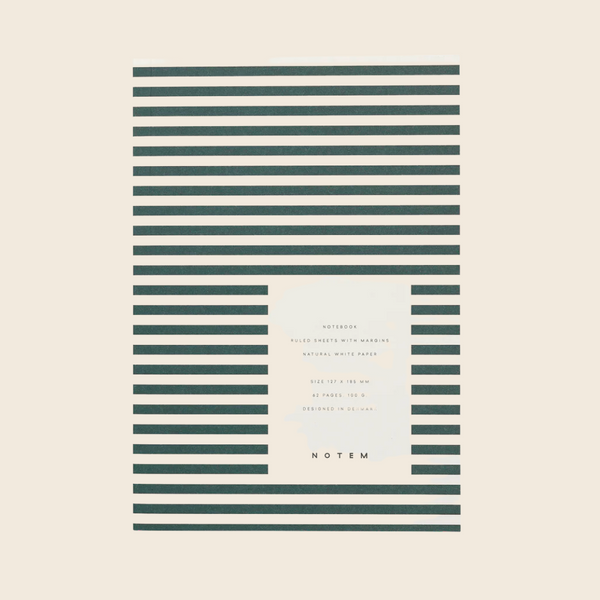 Lined Vita Notebook | Green Stripe