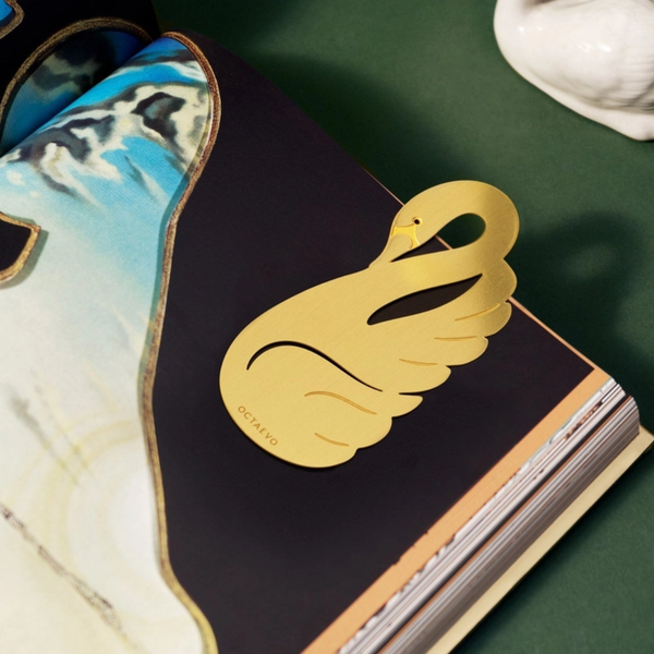 Brass Swan Bookmark