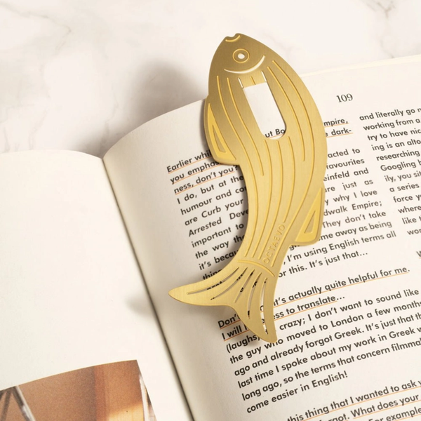 Brass Sardine Bookmark