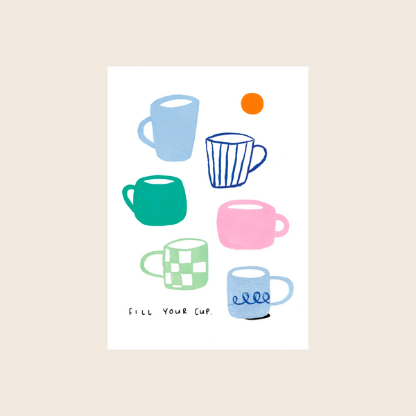 Oh Lightning Print - Fill Your Cup Print