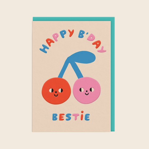 Birthday Bestie Cherries Card