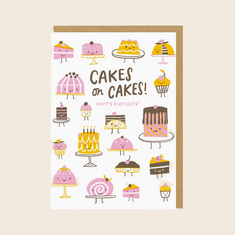 Cakes on Cakes Birthday Card