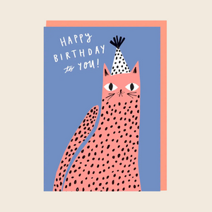 Ohh Deer Pink Party Leopard Card
