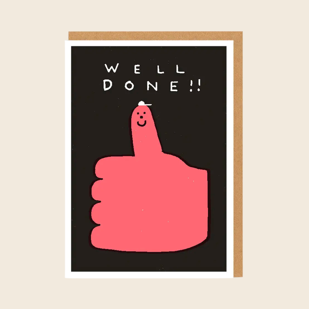 Thumbs Up Well Done Card