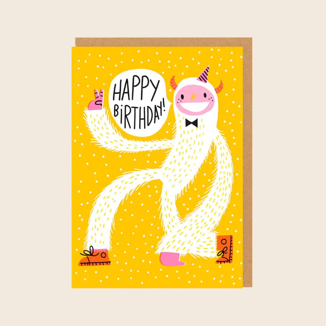 Birthday Yeti Card