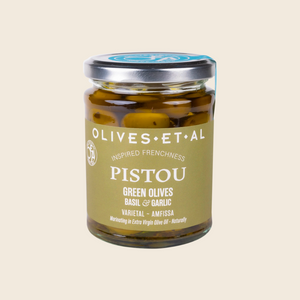 Pistou Basil and Garlic Olives