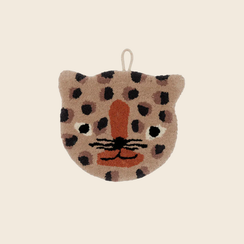 Tufted Leopard Wall Hanging