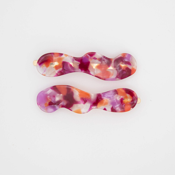 Wavy Hair Slides | Frozen Berry