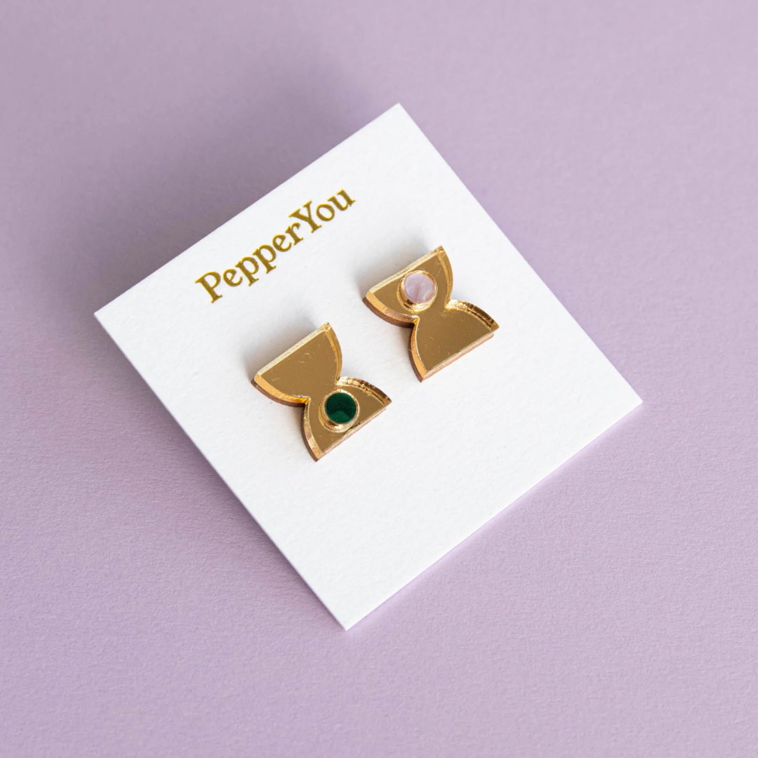 Time Studs | Gold