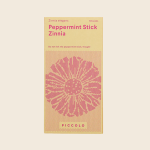 Zinnia Peppermint Stick Seed Packet