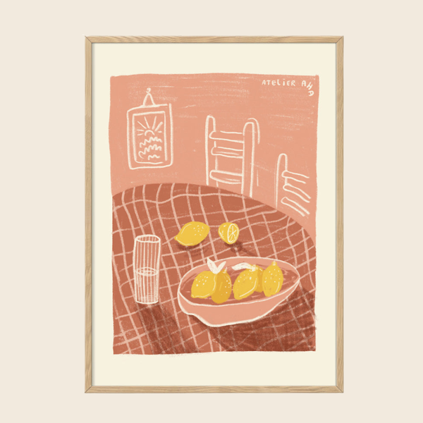 Lemon Basket Print | 30 x 40cm