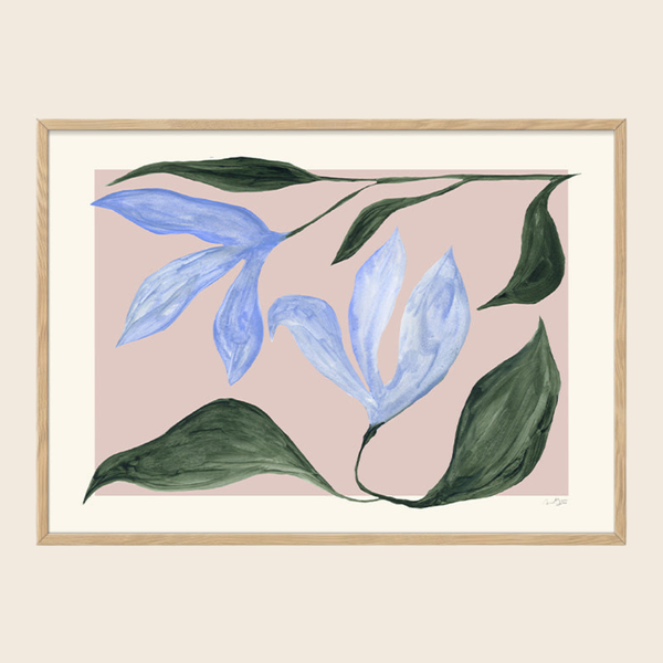 Lila Blomma Print | 30 x 40cm