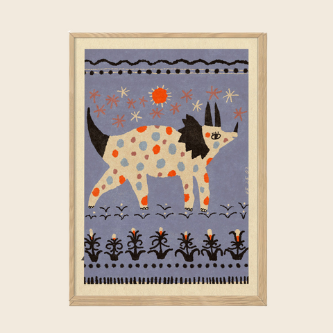 Magic Triceratops Print | 30 x 40cm