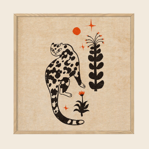 Panther Roaming Print | 50 x 50cm