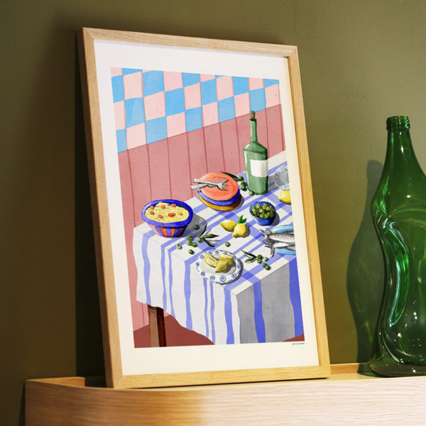 Pink Tapas Print | 30 x 40cm