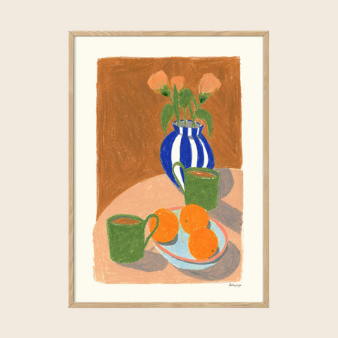 Coffee and Oranges Print | 30 x 40cm