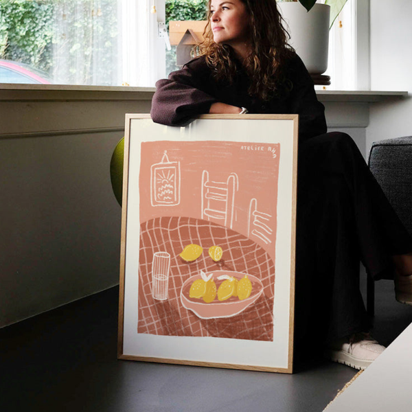 Lemon Basket Print | 30 x 40cm