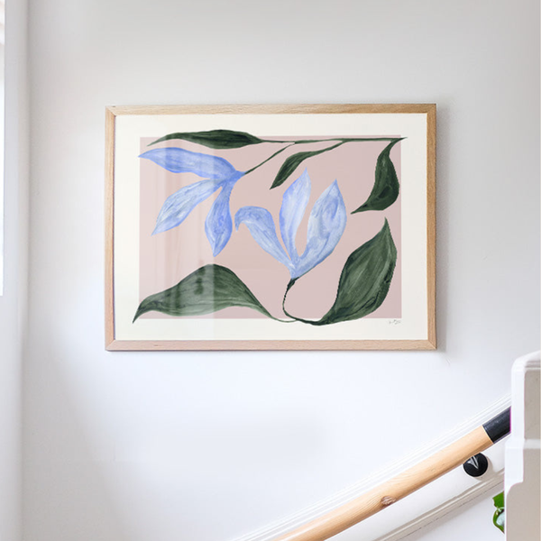 Lila Blomma Print | 30 x 40cm