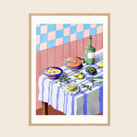 Pink Tapas Print | 30 x 40cm
