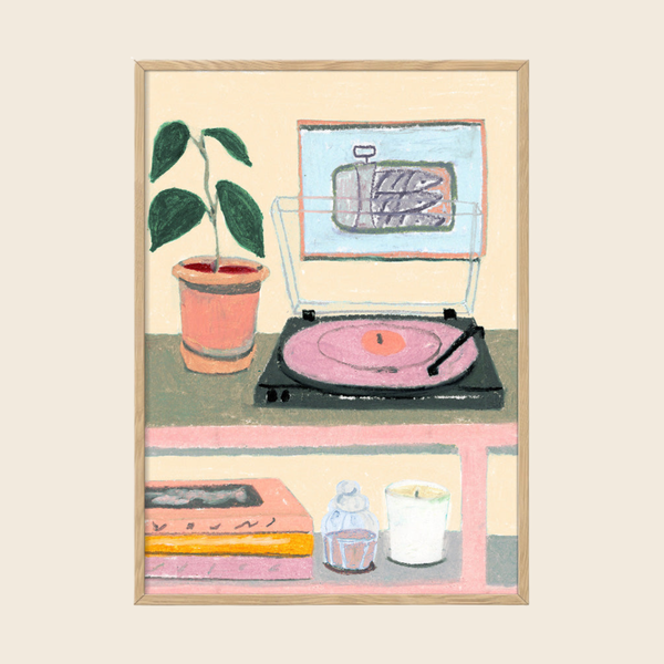 Record Player Print | 30 x 40cm