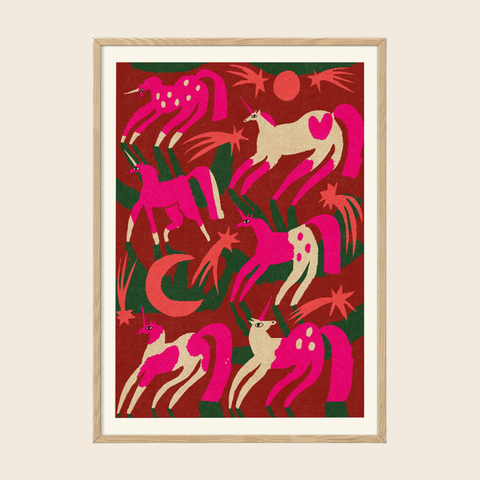 Unicorn Party Print | 30 x 40cm