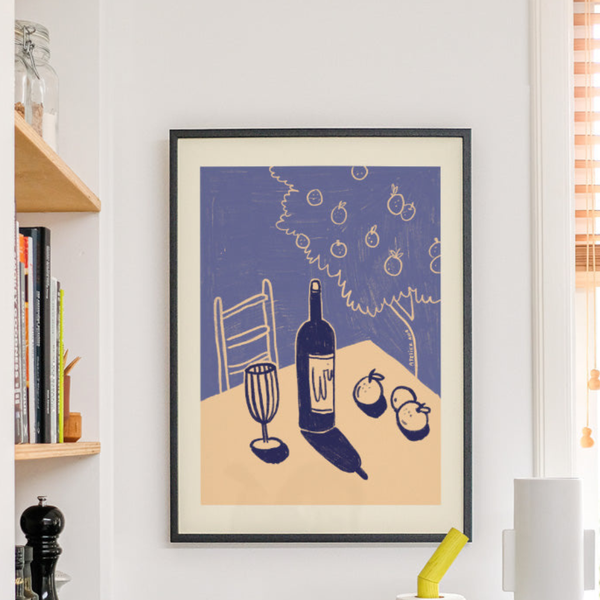 Wine and Oranges Print | 30 x 40cm