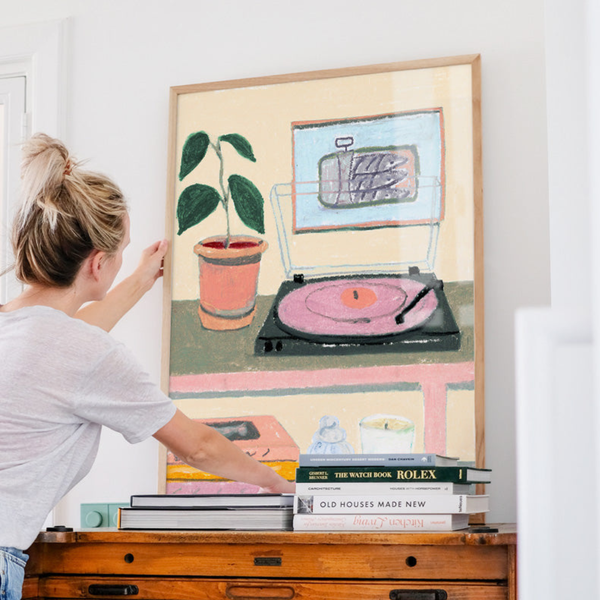 Record Player Print | 30 x 40cm
