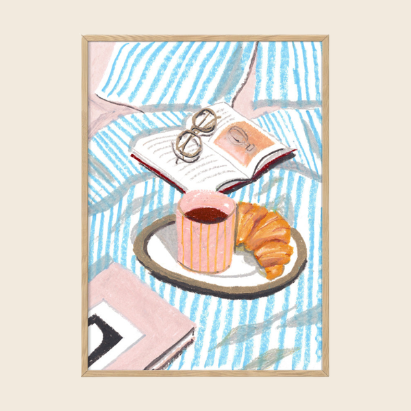 Stripy Bed Print | 30 x 40cm