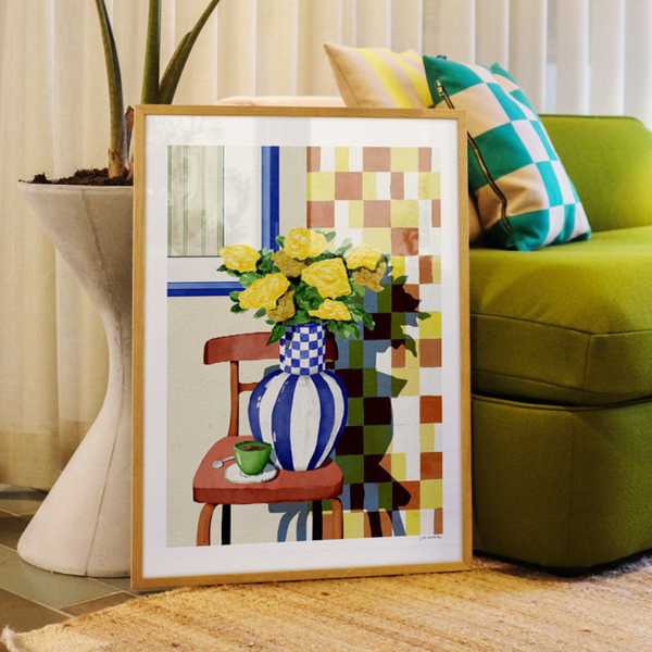 Yellow Flowers Print | 30 x 40cm