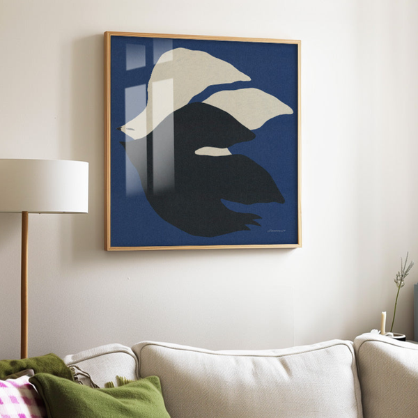 Earthy Birds Print | 50 x 50cm