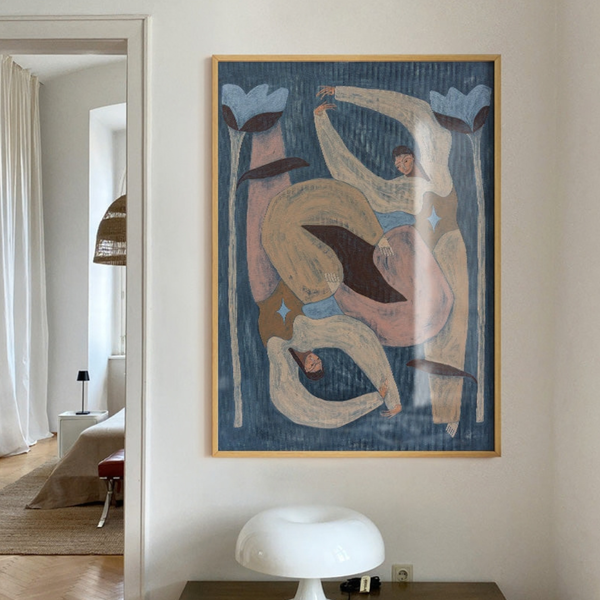 Blue Bloom Print | 50 x 70cm