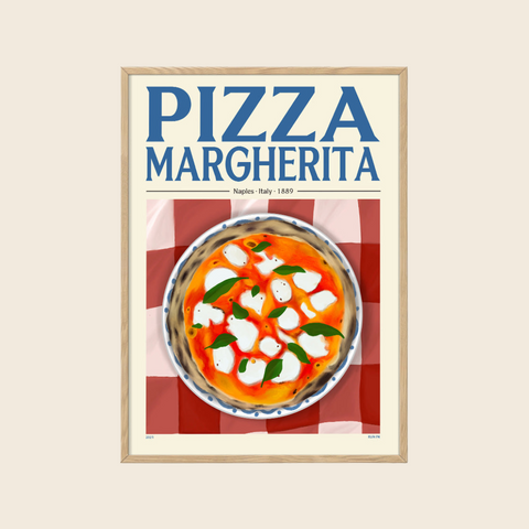 Pizza Margherita Print | 30 x 40cm