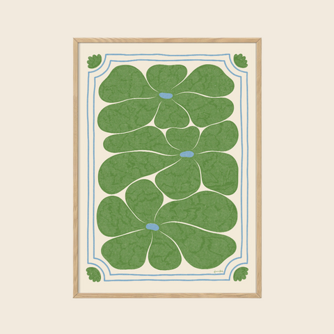 Nostalgia Green Print | 30 x 40cm