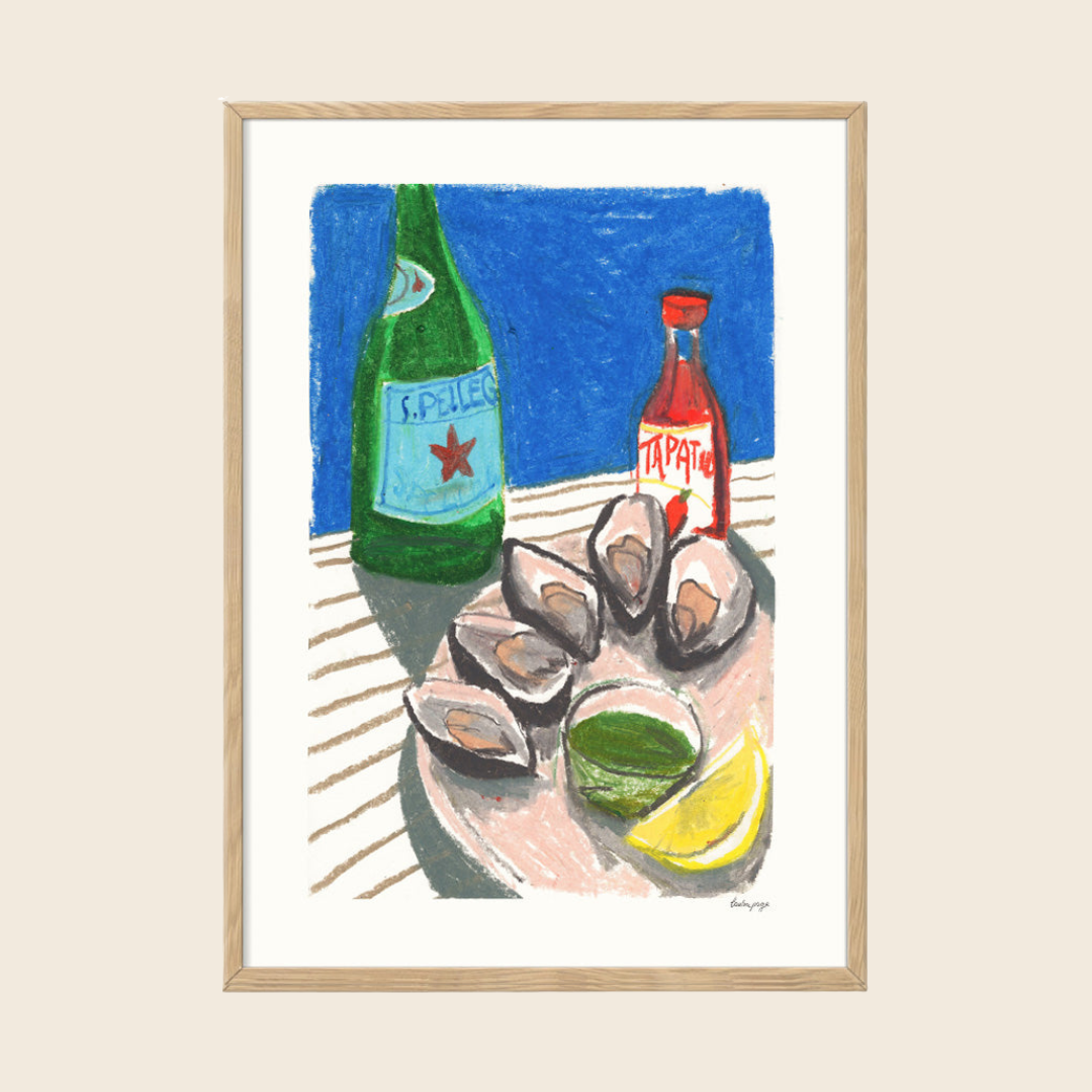 Oyster Lunch Print | 30 x 40cm