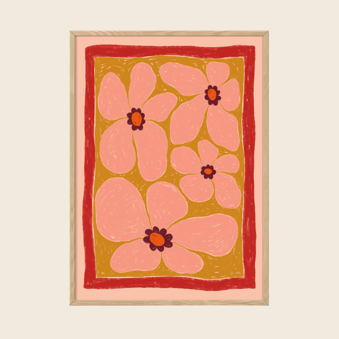 Stardust Peach Print | 30 x 40cm