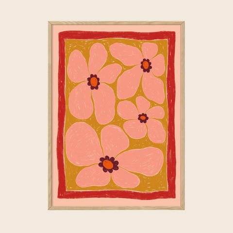 Stardust Peach Print | 30 x 40cm